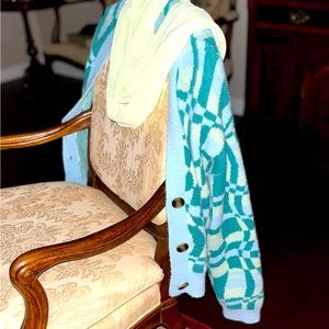 Cotton On Great Cardigan and coordinating scarf Size L